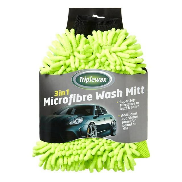 Triplewax Microfibre Wash Mitt GOODS Sainsburys   