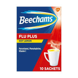 Beechams Flu Plus, Cold & Flu Hot Lemon Sachets x10 cough cold & flu Sainsburys   