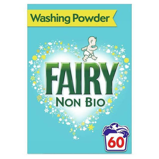 Fairy Non Bio Washing Powder for Sensitive Skin 3.9Kg (60 Washes) detergents & washing powder Sainsburys   
