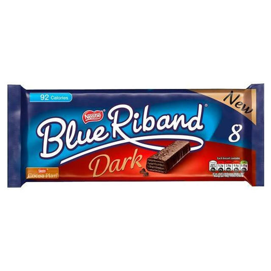 Blue Riband Dark Chocolate Wafer Biscuit Bar Multipack x8 - McGrocer