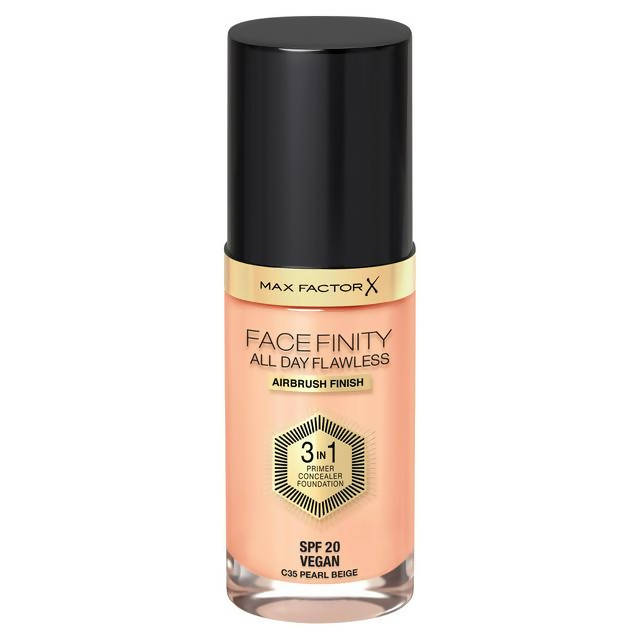 Max Factor Facefinity All Day Flawless 3in1 Foundation 35 Pearl Beige 30ml - McGrocer