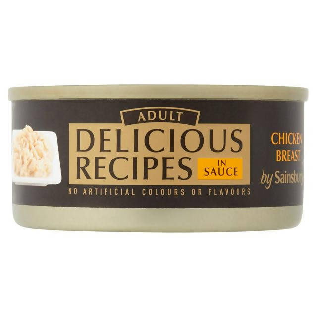 Sainsbury's Delicious Recipes 1+ Adult Cat Food Chicken Breast 70g - McGrocer