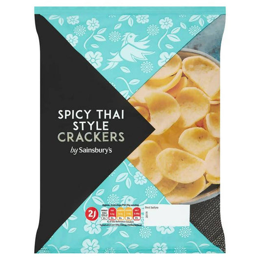 Sainsbury's Spicy Thai Crackers 80g Tastes of the World Sainsburys   