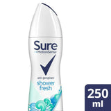Sure Women Anti-Perspirant Aerosol Deodorant, Shower Fresh 250ml - McGrocer