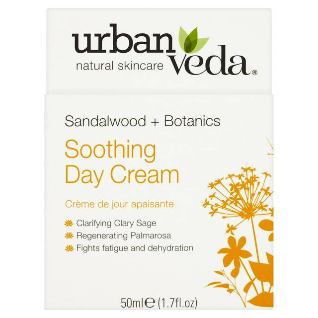 Urban Veda Sandalwood + Botanics Soothing Day Cream 50ml - McGrocer