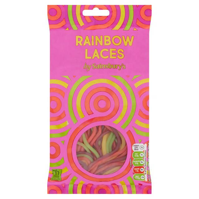 Sainsbury's Rainbow Lace Sweets 160g