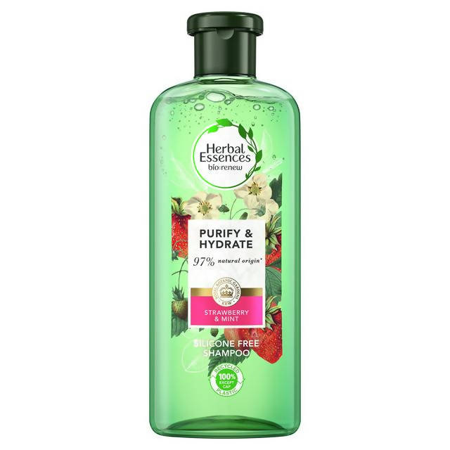 Herbal Essences Bio:Renew Shampoo 400ml White Strawberry & Mint shampoo & conditioners Sainsburys   