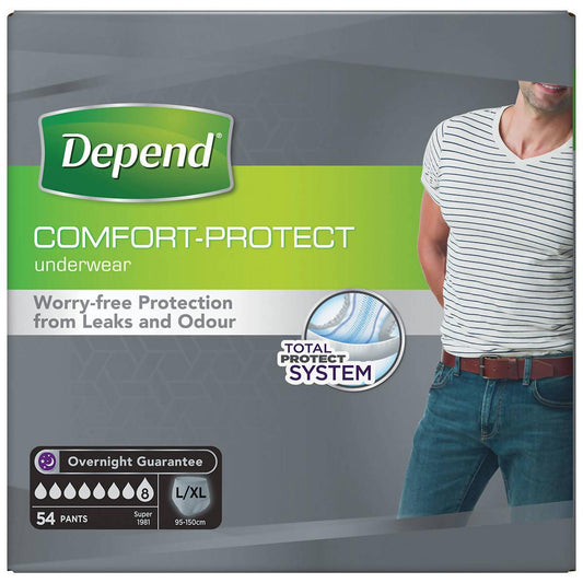 Depend Male Large, 54 Pack Incontinence Costco UK   