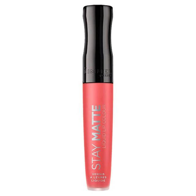 Rimmel London Stay Matte Liquid Lip Colour 600 Coral Sass 5.5ml All Sainsburys   