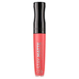 Rimmel London Stay Matte Liquid Lip Colour 600 Coral Sass 5.5ml All Sainsburys   