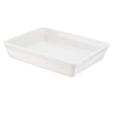 Sainsbury's Home White Stoneware Small Rectangular Roaster cookware Sainsburys   