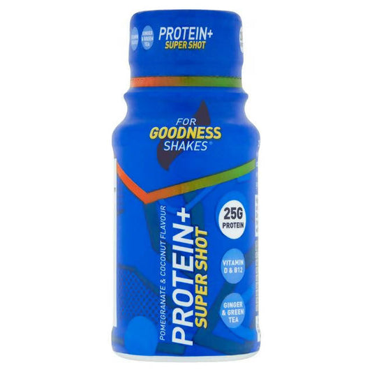 For Goodness Shakes Protein+ Super Shot Pomegrante & Coconut 60ml All juice & smoothies Sainsburys   