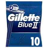 Gillette Blue II Disposable Razors x10 men's razors & blades Sainsburys   