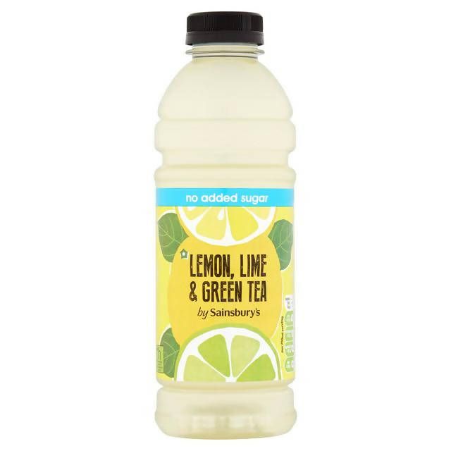 Sainsbury's Lemon, Lime & Green Tea 750ml Adult soft drinks Sainsburys   