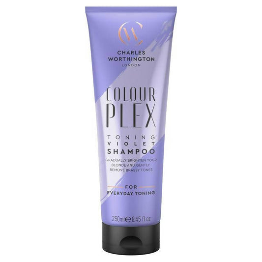 Charles Worthington London Colour Plex Toning Violet Shampoo 250ml shampoo & conditioners Sainsburys   
