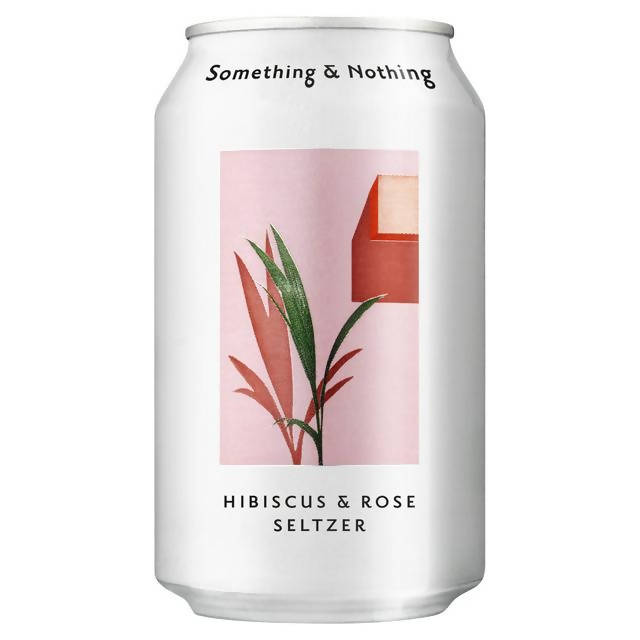 Something & Nothing Hibiscus & Rose Seltzer 330ml Hard seltzer Sainsburys   