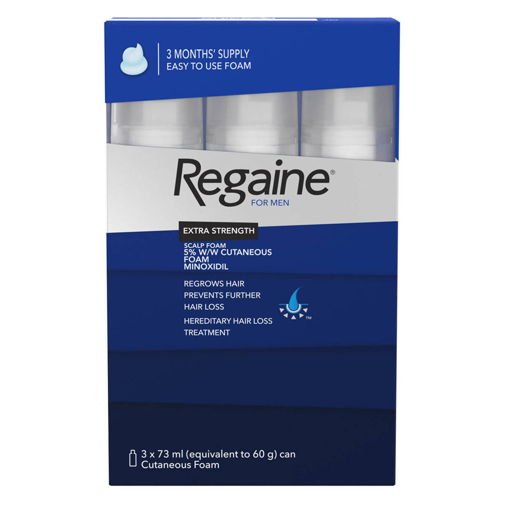 Regaine for Men, 5% Minoxidil, 3 x 73ml