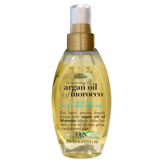 OGX Renewing+ Argan Oil of Morocco Weightless Reviving Dry Oil 118ml shampoo & conditioners Boots   
