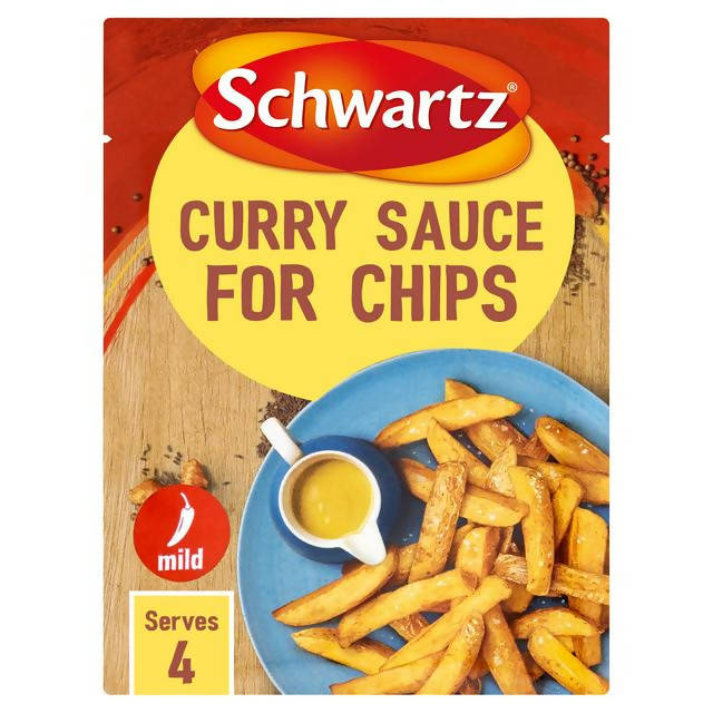 Schwartz Curry Sauce for Chips Mix 30g Indian Sainsburys   