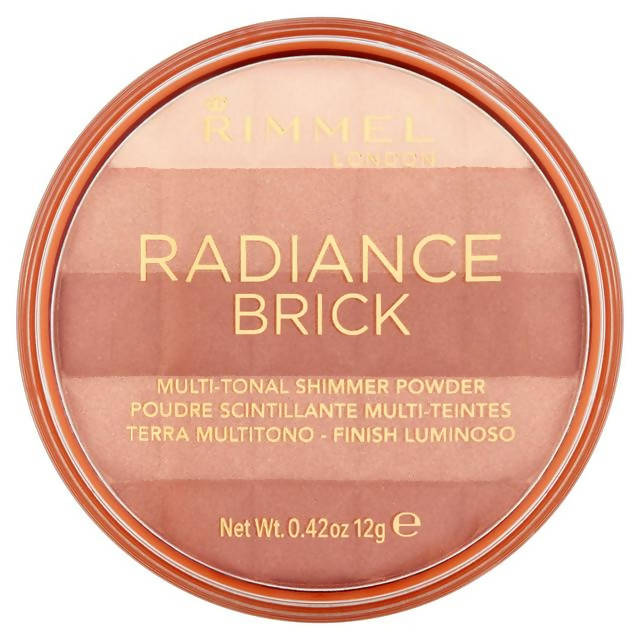 Rimmel London Radiance Brick Multi-Tonal Shimmer Powder 002 Medium 12g