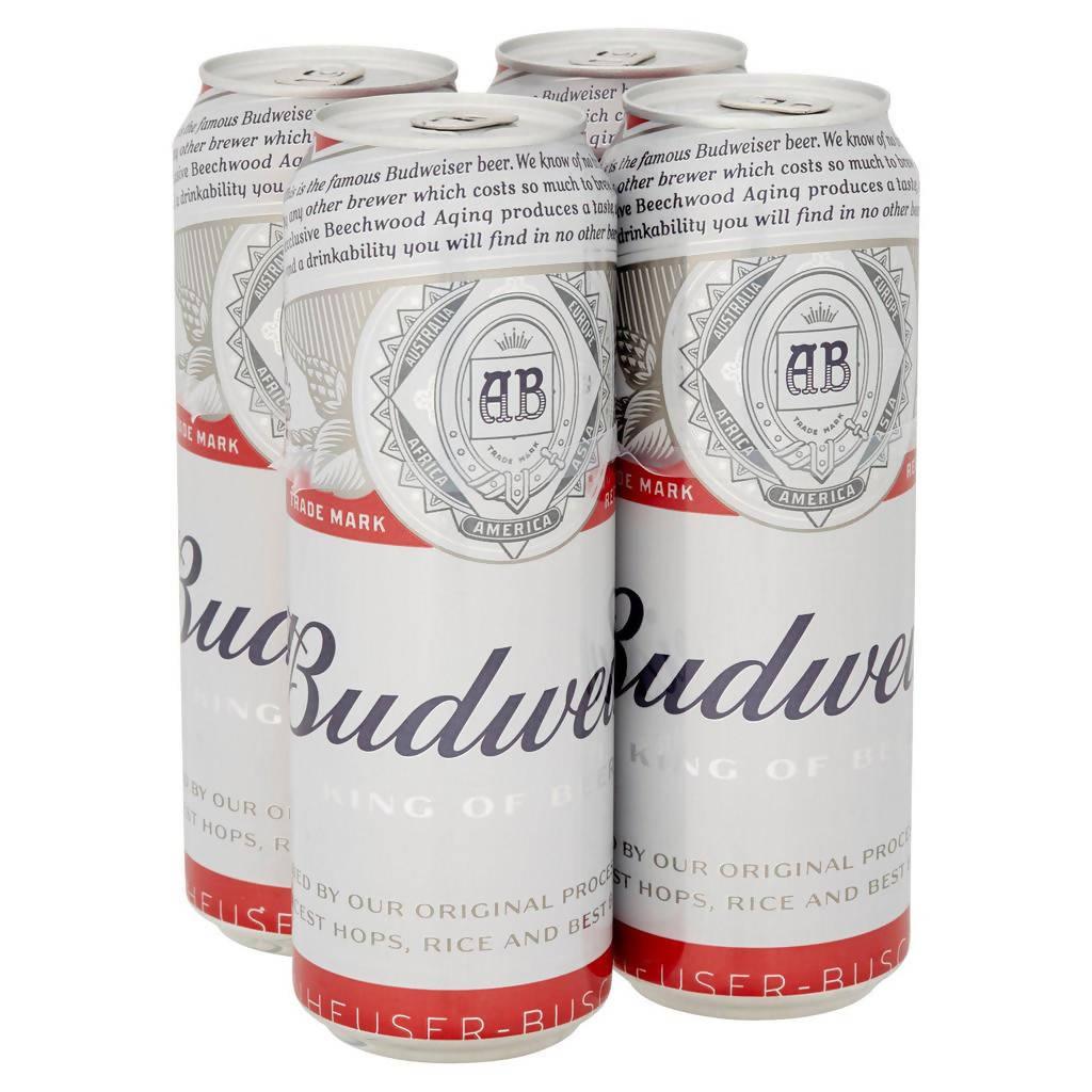 BUDWEISER 6 X 4 X 568ML