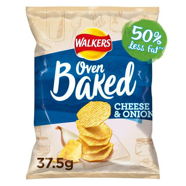 Walkers Baked Cheese & Onion Crisps 37.5g - McGrocer