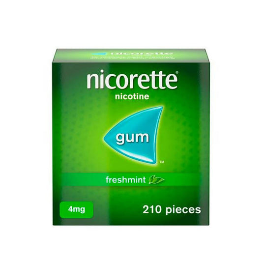 Nicorette Freshmint Chewing Gum - 4mg, x210 Pieces (stop smoking aid) - McGrocer