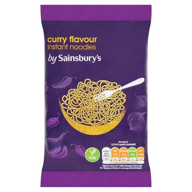 Sainsbury's Instant Noodles, Curry 90g