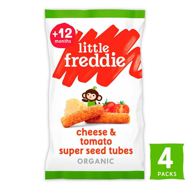 Little Freddie Cheese & Tomato Super Seed Tubes +12 Months 4x16g (64g)