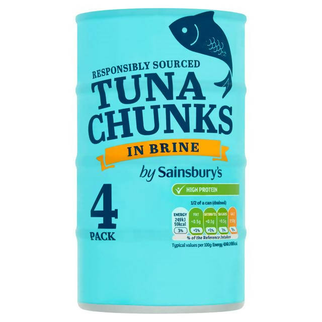 Sainsbury's Tuna in Brine 4x160g