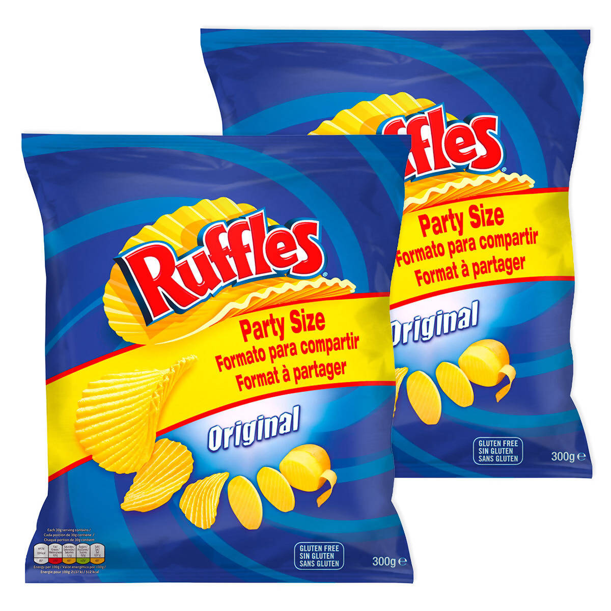 Ruffles Party Size Salted Crisps, 2 x 300g Snacks Costco UK   