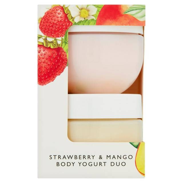 Sainsbury's Strawberry & Mango Body Yogurt Duo x2