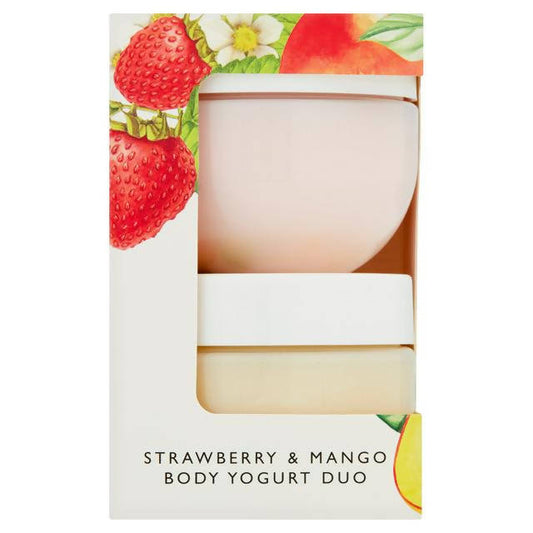 Sainsbury's Strawberry & Mango Body Yogurt Duo x2 For her Sainsburys   