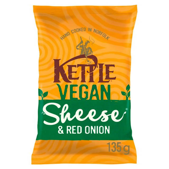 Kettle Chips Vegan Sheese & Red Onion Sharing 135g GOODS Sainsburys   