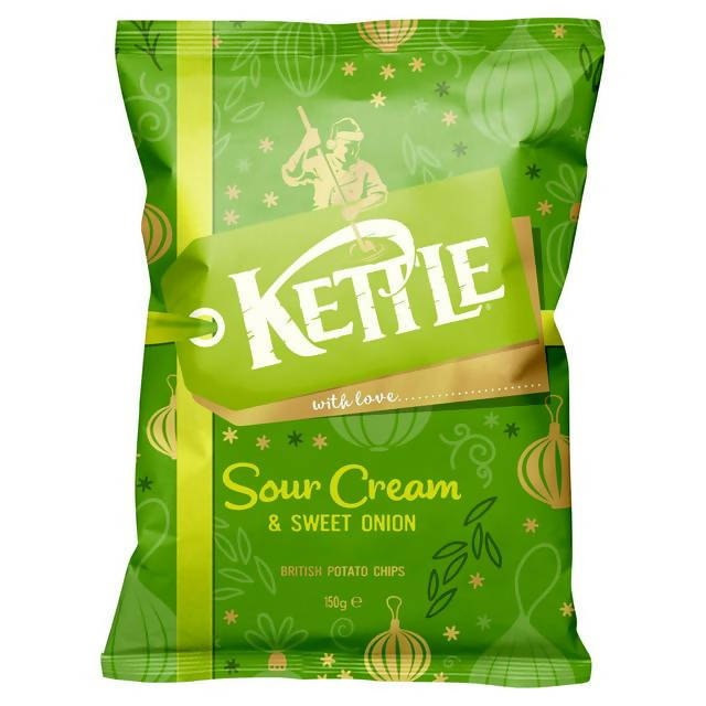 Kettle Chips Sour Cream & Sweet Onion Sharing Crisps 150g