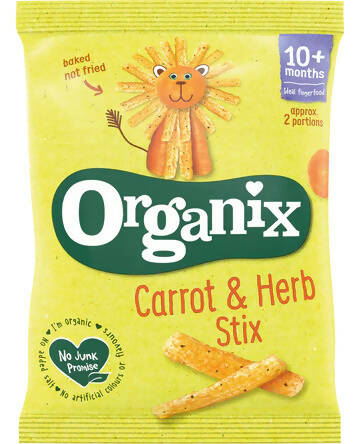 Organix Carrot & Herb Stix Organic Baby Foods McGrocer Direct   
