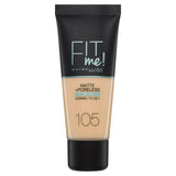 Maybelline Fit Me Foundation Natural Ivory 105 30ml All Sainsburys   