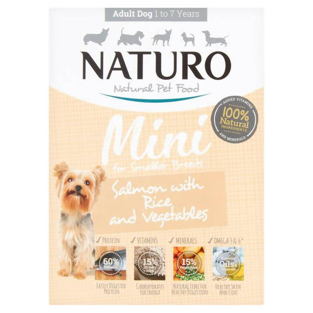 Naturo Adult Dog Salmon and Rice with Vegetables 150g