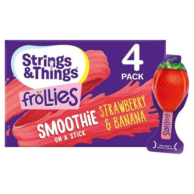 Strings & Things Frollies Smoothie Strawberry & Banana 4x25g