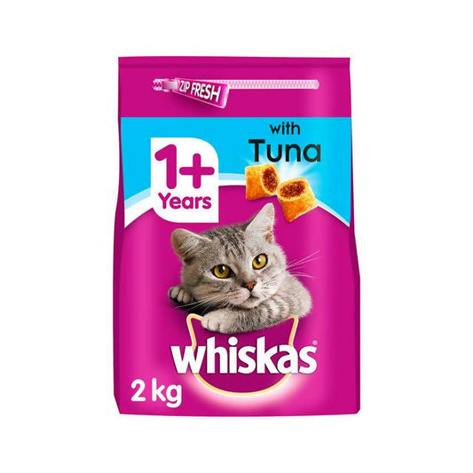 Whiskas Adult Complete Dry Cat Food Biscuits Tuna 2kg - McGrocer