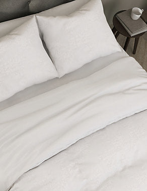 Pure Cotton Forsythia Bedding Set - White, Single (3 Ft) Bedroom M&S   