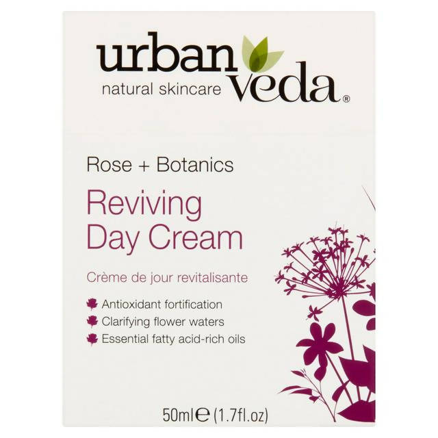 Urban Veda Rose + Botanics Reviving Day Cream 50ml All Sainsburys   
