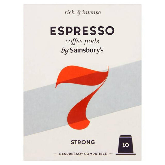 Sainsbury's Espresso Coffee Pods x10 52g All coffee Sainsburys   