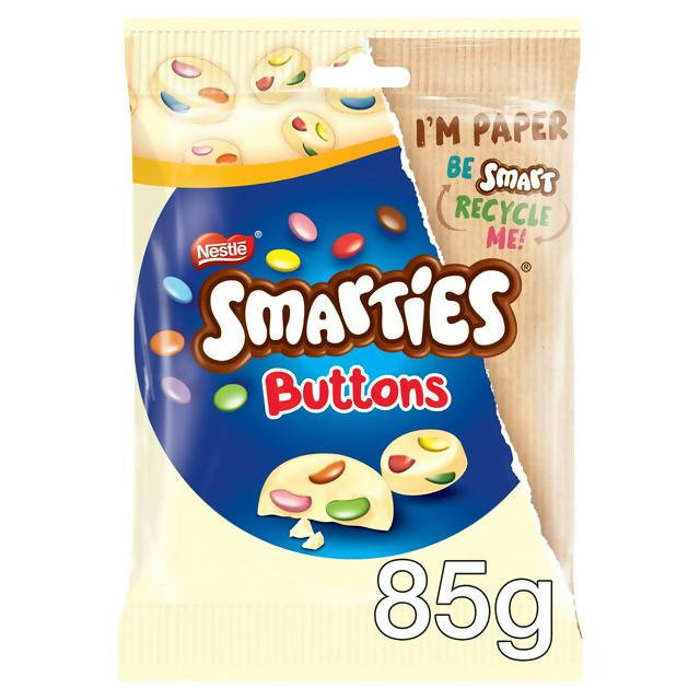 Smarties Buttons White Chocolate Sharing Bag 85g