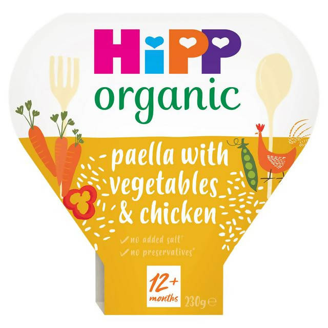 HiPP Paella With Mixed Vegetables & Chicken Tray Meal 230g 12 Month+ GOODS Sainsburys   