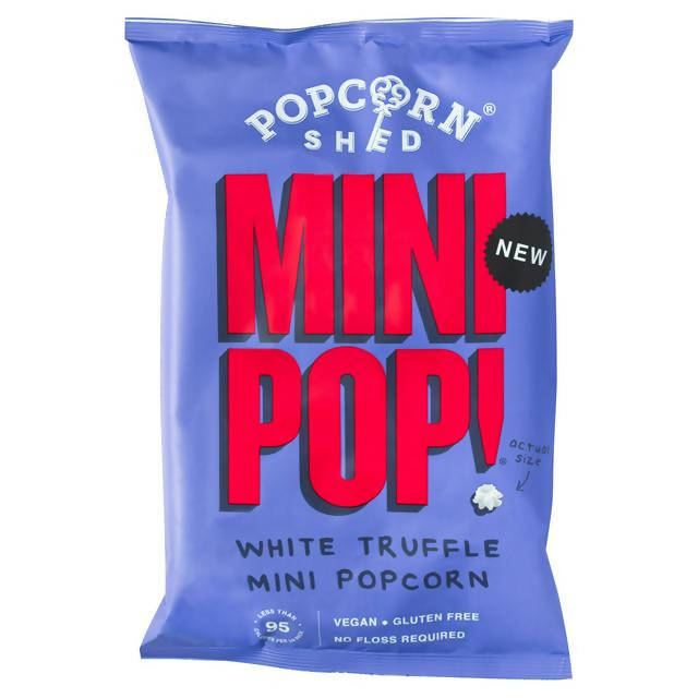 Popcorn Shed Mini Pop! White Truffle Mini Popcorn 70g Everyday crisps Sainsburys   