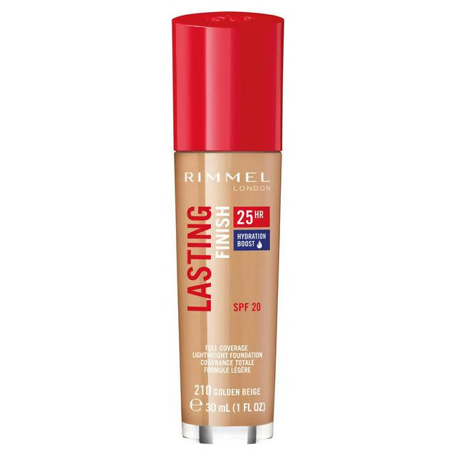 Rimmel London Lasting Finish 25HR Foundation 210 Golden Beige 30ml All Sainsburys   