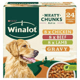 Winalot Dog Food Pouches Mixed in Gravy 24x100g All bigger packs Sainsburys   
