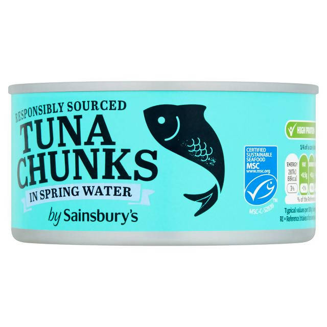 Sainsbury's Tuna in Spring Water 340g (240g*) Fish Sainsburys   