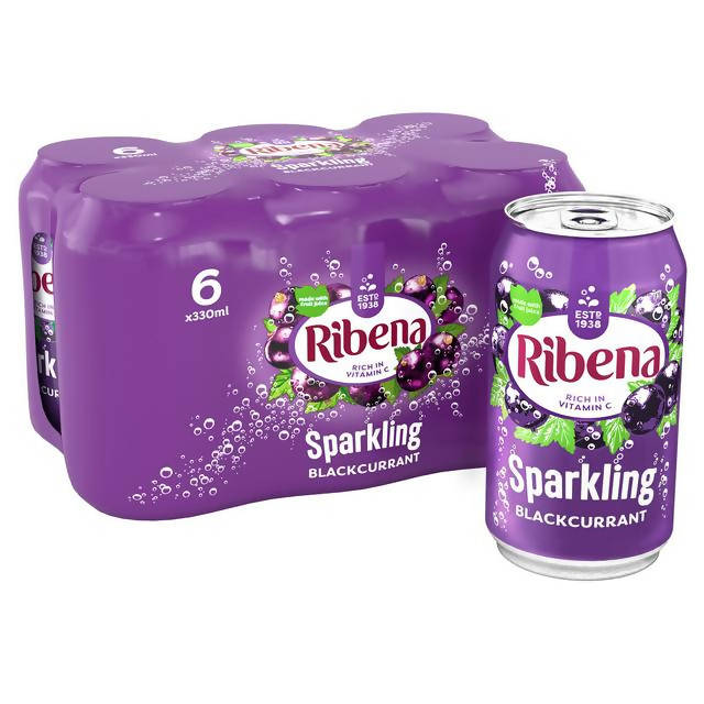 Ribena Sparkling Blackcurrant Multipack 6x330ml